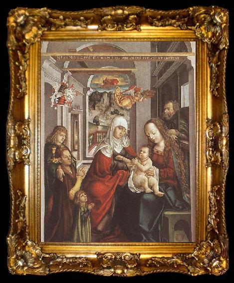 framed  unknow artist Saint Anne with the Virgin and the Child, ta009-2